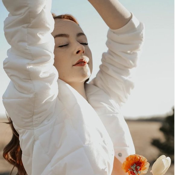 Soft Quilted Bomber Jacket - Picture 8 of 8